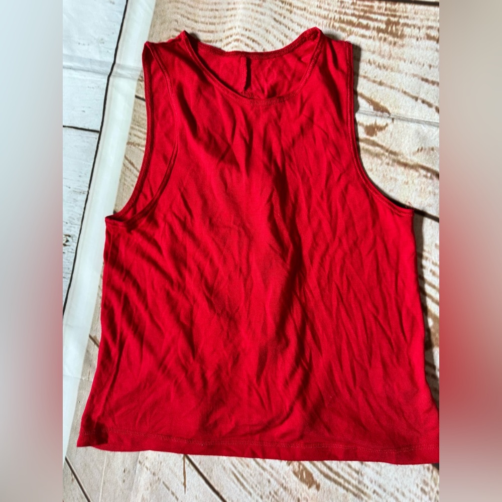 balera Red Sleeveless Tank Top